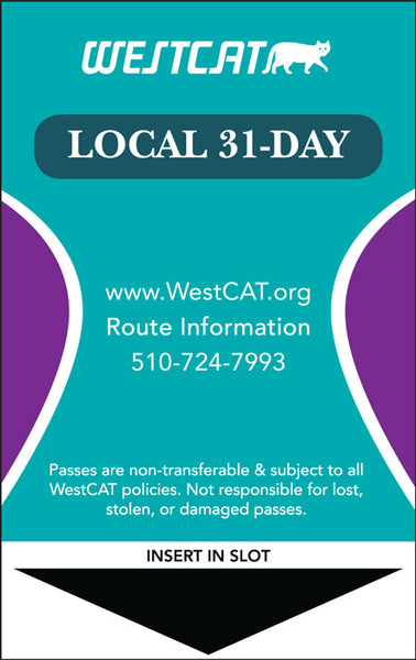 Fixed Route 31-Day Pass General Public (Age 6-64)